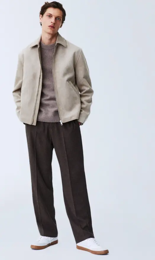 Overcoat Shirt with Casual Pant