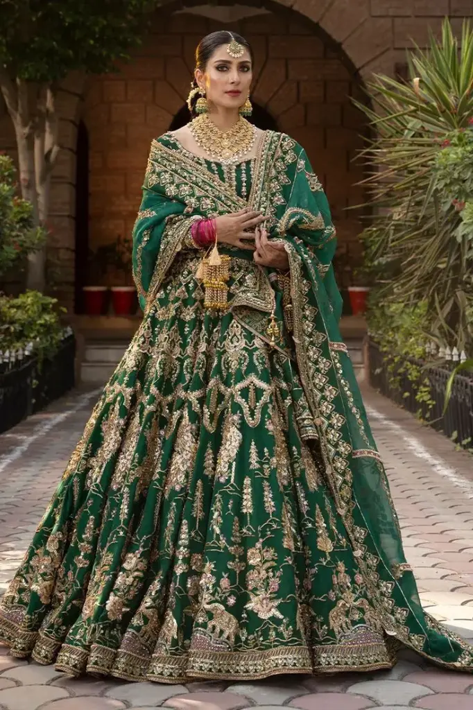 Green Lehanga